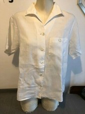 Aspesi originale camicia bianca lino tg 46 donna /woman shirt