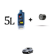 Kit filtro olio e 5L per Nissan Qashqai (J10E,JJ10E) 1.5 Dci DpF 76kw Dal 2007