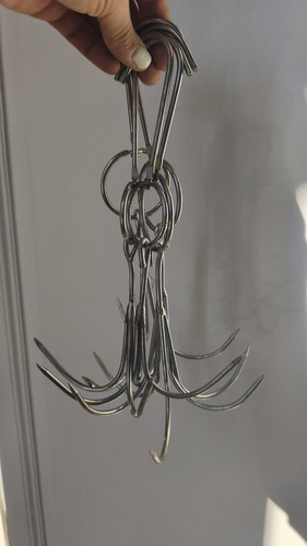 Gancio carne acciaio inox - acciaio, 3