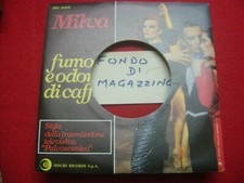 MILVA SIGLA TV FUMO E ODORE DI CAFFE' JB 45 RICORDI 1981 SOLO COPERTINA-NO DISCO