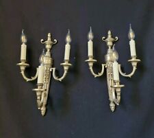 Coppia applique da parete vintage antiche in ottone francese 3 luci applique applique 