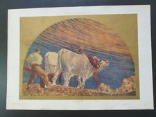 ANTICA STAMPA COLORI 1900 PANNELLO DECORATIVO GALILEO CHINI MODELLI D’ARTE DECOR