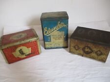 EDUSCHO LOTTO ANTICA VECCHIA  SCATOLA LATTA  collezione caffè