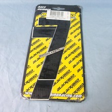 SET ADESIVI NUMERO 7 TABELLA PORTANUMERO SCOOTER ENDURO CROSS MOTO 16 X 7,5 