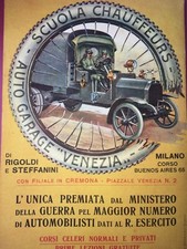 AUTOMOBILI-SCUOLA CHAUFFEURS-GARAGE VENEZIA-MILANO-RIGOLDI E STEFFANINI-NAVI