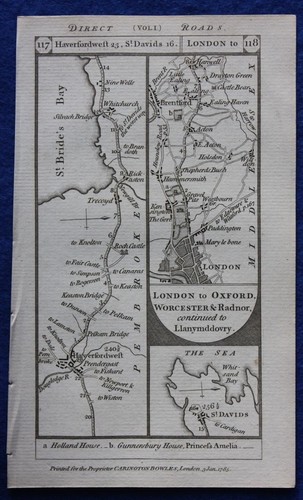 Mappa stradale antica
