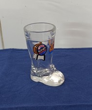 1x bicchiere Shot Stivale vintage vetro Amaro Alpino Breweriana pub liquore bar