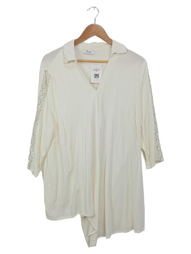 Sheego camicetta donna beige - camicetta,
