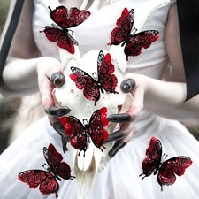 Set di 12 farfalle decorative dal design intelligente per interni trasformativi