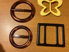 FIBBIE PER CINTURE DONNA - PLASTICA - VINTAGE