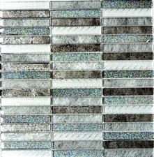 Mosaico vetro argento - in,