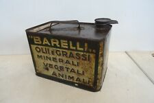 latta olio e grasso Barelli Torino vintage motor oils