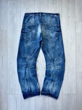 Jeans vintage Levi’s Engineered gamba intrecciata blu denim giapponese uomo taglia 34x32