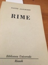 DANTE ALIGHIERI - RIME - BUR