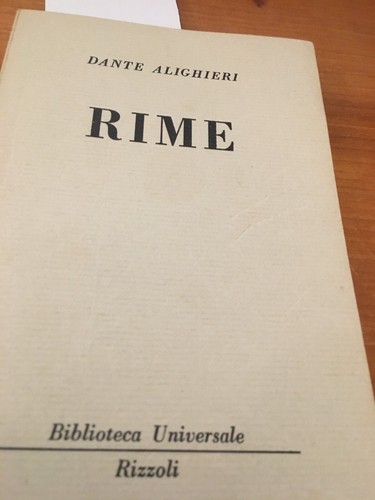 Dante alighieri rime bur - alighieri,