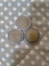 Rare Monete 2 euro Finlandia 1999-2000-2001 con fiori di Lampone
