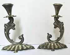 coppia candelabri in argento