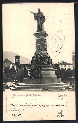 Trento monumento dante - monumento, a