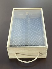 SCATOLA IN LEGNO PER VINO TOMMASI VUOTA CON COPERCHIO IN PLASTICA 35X20,5X10 cm