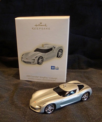 Ornamento hallmark corvette - ornamento,