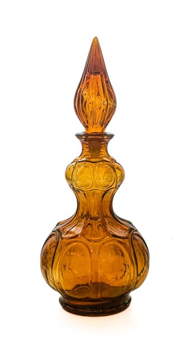 Vintage empoli amber coloured - empoli, amber-coloured