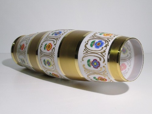 Vaso vetro opalino oro - , e