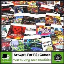 Inserti intarsi anteriori e posteriori Box Artwork per giochi Sony PS1 | LISTA 1