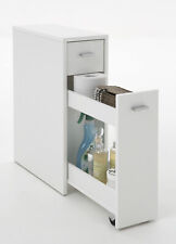 Mobile da bagno MURLO con cassetto e vano estraibile su rotelle, in laminato.