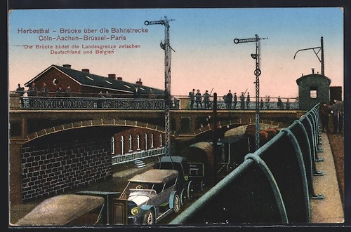 Cpa herbesthal pont über die - herbesthal,,