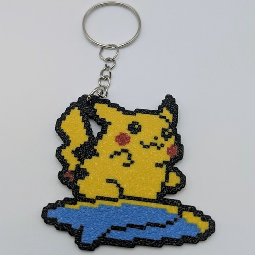 Surfing pikachu portachiavi - pikachu,