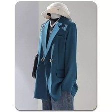 Giacca Blu Elegante Con