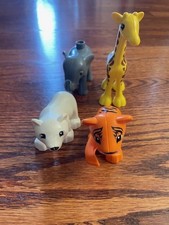 LEGO DUPLO Baby Zoo Animale Giraffa Leone Elefante Orso Polare Lotto 4 Pezzi Ottime Condizioni