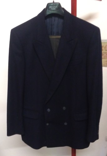 Giacca uomo doppiopetto blu