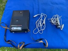 Registratore a Cassette e Mangianastri con Accessori e Microfono anni 70  OTTIMO