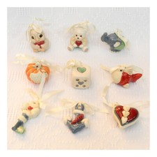 WALD bomboniere animali portafortuna Kergres rifinite a mano 9 pezzi assortite