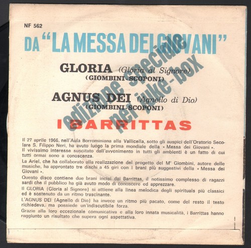 Barritas messa dei - barritas, la