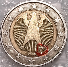 Rarissimi  2  EURO  2008  J   GERMANIA  AQUILA  ERRORE D I CONIO