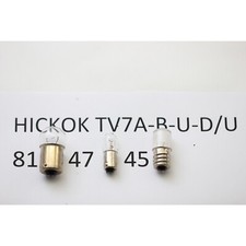 SET LAMPADINE TESTER TUBI HICKOK TV7-B TV7-U TV7-D/U: 81, 47, 45. RCA30/2