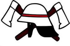 Adesivo Pompiere Casco Dei