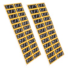 2 fogli di etichette adesive