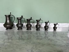 Set di 6 Boccali di Peltro