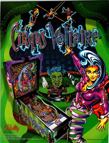 Cirqus voltaire flipper gioco - cirqus,