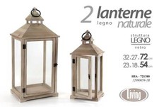 SET 2 LANTERNE PORTACANDELA