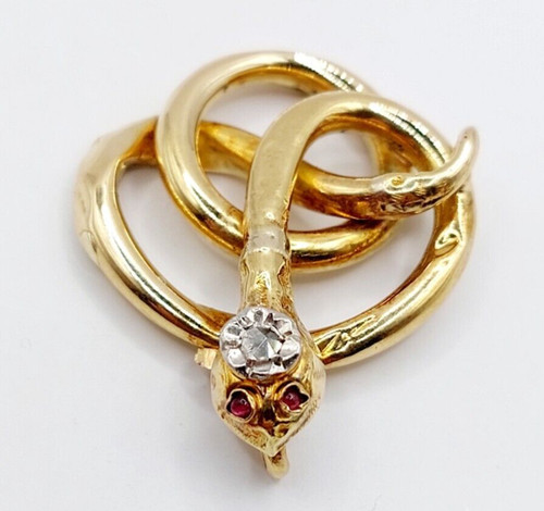 Ciondolo antico oro - , 18k