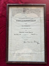 WW1 doc Austro hungarian K.U.K. ministero della guerra originale
