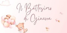 STRISCIONE FONDALE BATTESIMO -