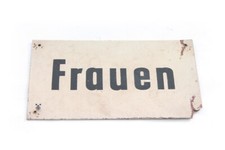 Vecchio Cartello Toilette Donne WC Scritta Vintage Decorazione Collezionista