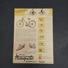 Originale bruchure volantino Bici Mosquito Garelli, foglio singolo