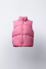 Gilet smanicato collo alto