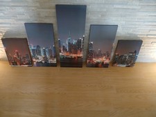 Quadro Su Tela New York Notturna 